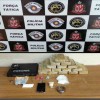 Polícia Militar de Araçatuba prendeu homem com muita droga no bairro Atlântico