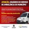 Agendamento de transporte para tratamento médico será presencialmente ou por WhatssApp em Castilho