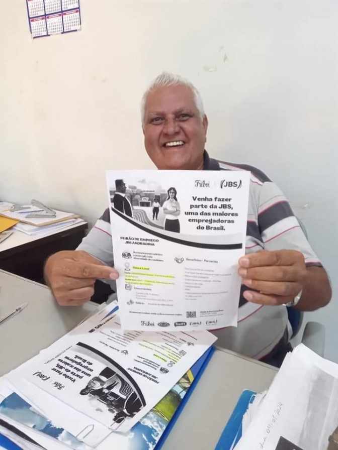 JBS Friboi de Andradina estará realizando entrevistas com homens e mulheres no PAT em Castilho