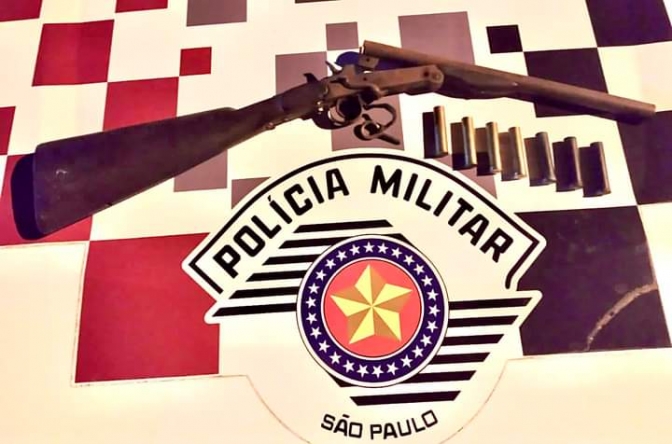 Polícia Militar de Mirandopolis apreende arma de fogo com morador da 3° Aliança