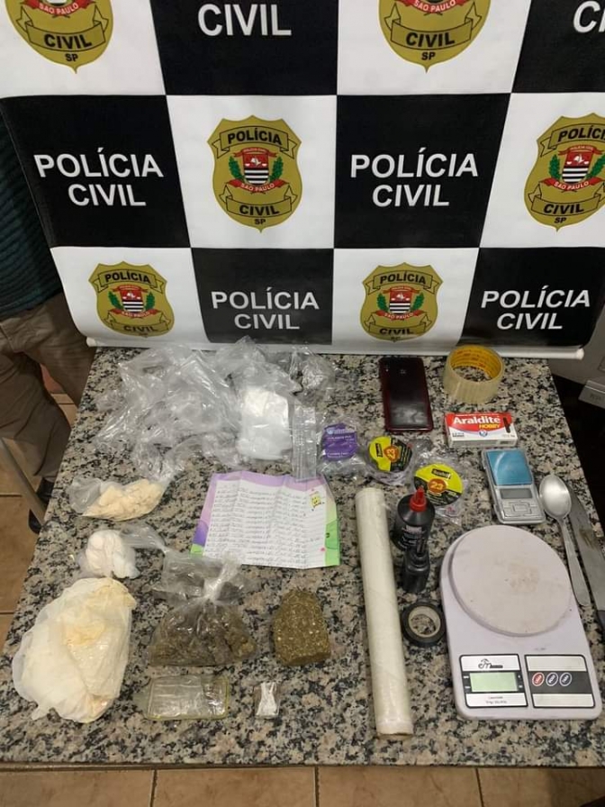 Polícia Civil de Mirandopolis prendeu mulher com 400 gramas de cocaína e 300 gramas de maconha