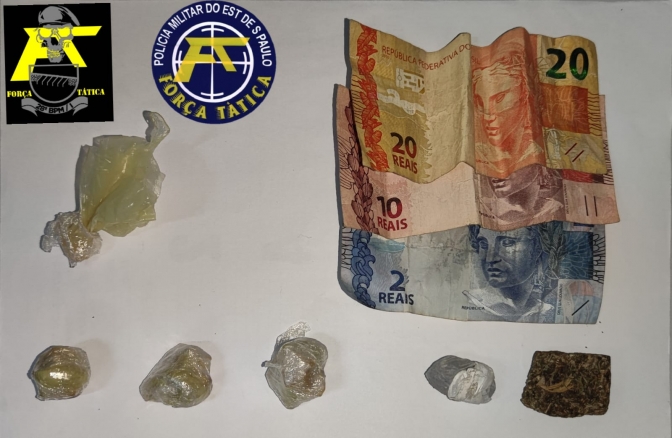 Força Tática de Andradina prende morador por tráfico de drogas