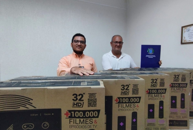 Prefeitura de Santópolis do Aguapeí doa 5 televisores para o pronto-socorro da Santa Casa de Araçatuba