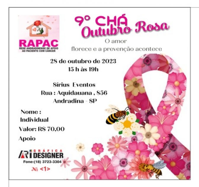 RAPAC promove o 9º Chá Outubro Rosa em Andradina