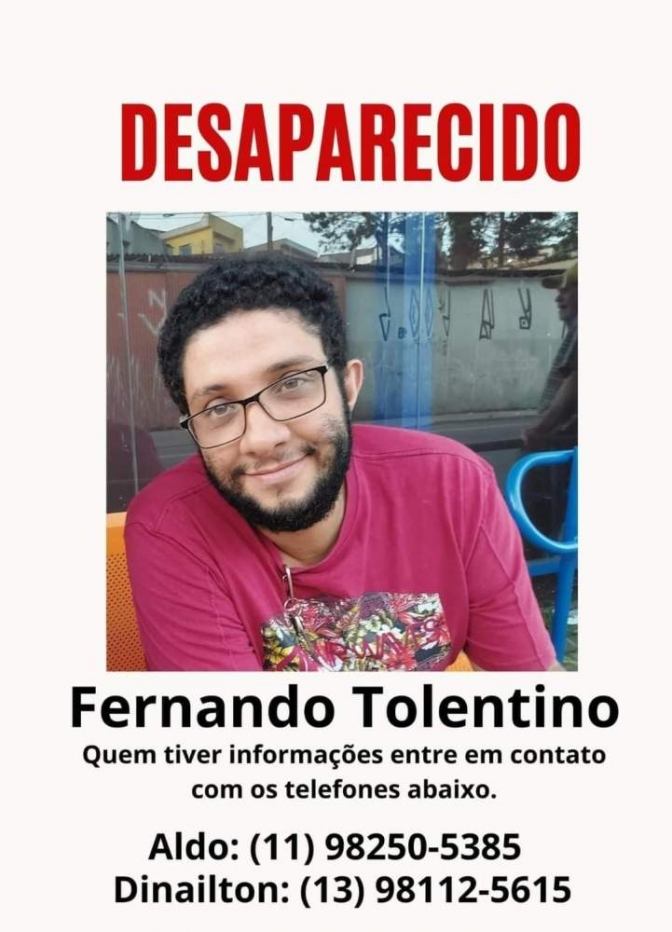 Família de Andradina procura por filho desaparecido em São Bernardo do Campo