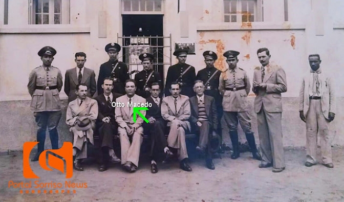 Histórias de Guararapes - fotos da Polícia Civil tiradas por volta de 1950, no prédio antigo da Delegacia; terreno doado por Otto Macedo