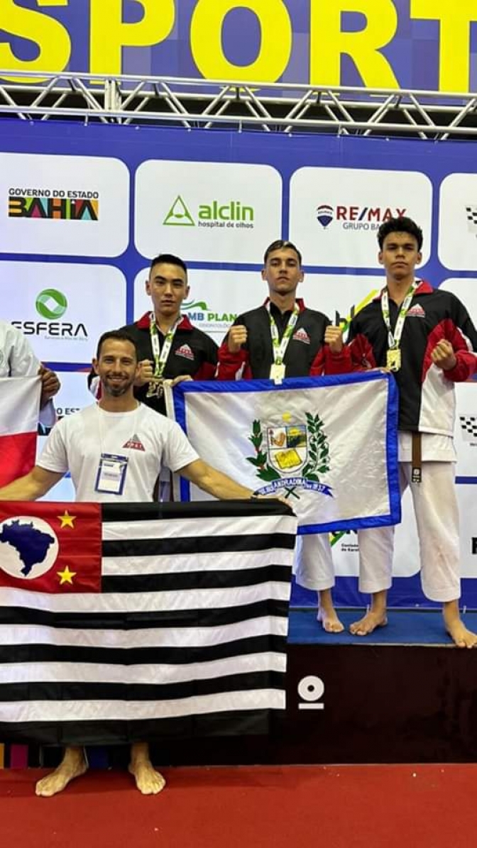Karateca andradinense é destaque no Campeonato Brasileiro de Karatê na Bahia