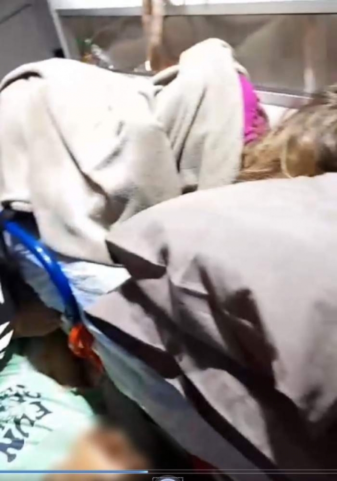 Criança com cardiopatia viaja em chão de ambulância da Prefeitura de Andradina com mais 3 pacientes e a mãe