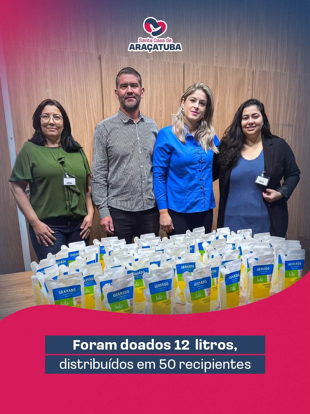 FÁBIO CINTRA E FAMÍLIA FAZEM DOAÇÃO PARA SANTA CASA DE ARAÇATUBA 