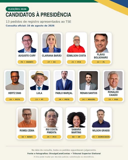 Candidatos à Presidência iniciam corrida eleitoral com atos espalhados pelo país