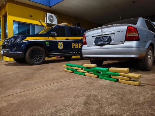 Polícia Rodoviária Federal de Três Lagoas apreende quase 20 kg de maconha em veículo após acompanhamento tático 