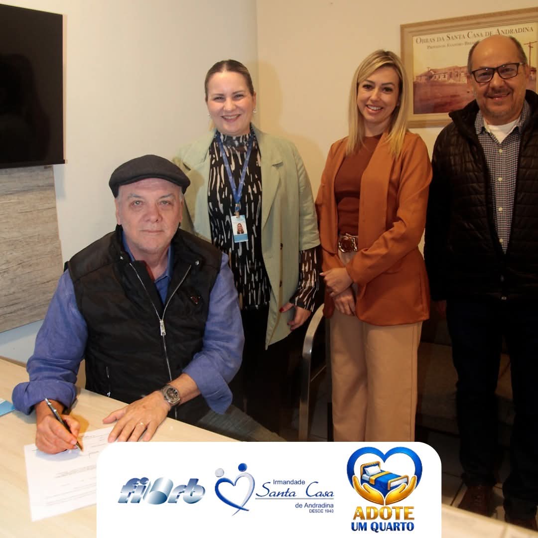 FIRB firma parceria com a Santa Casa de Andradina por meio do Projeto “Adote um Quarto” 