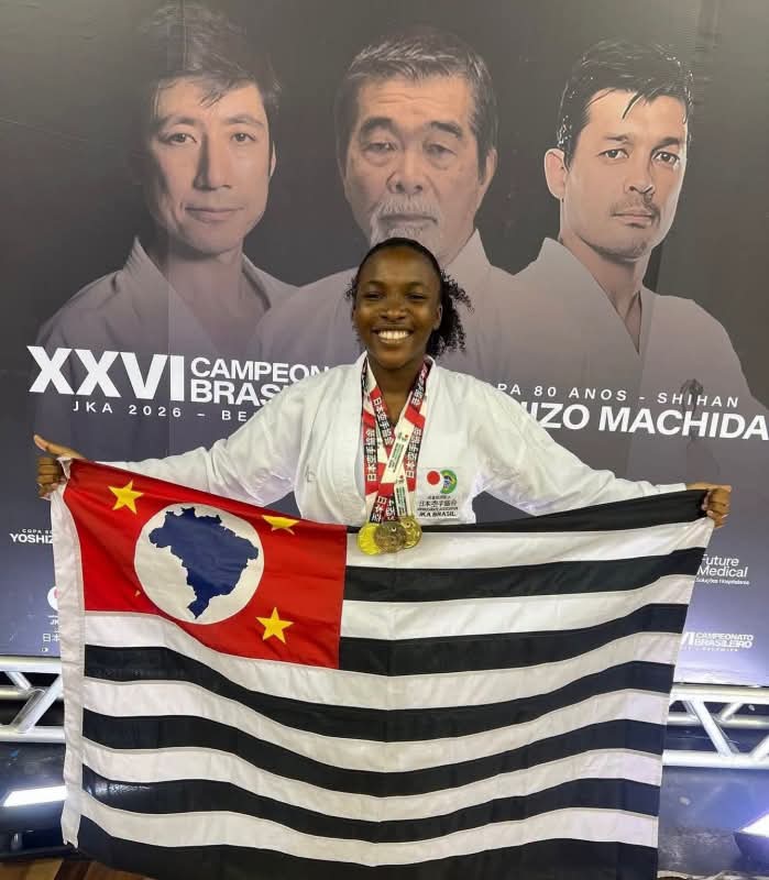 CARATECA DE ANDRADINA BIA TAVARES É CONVOCADA PARA O MUNDIAL DE KARATÊ NO EGITO