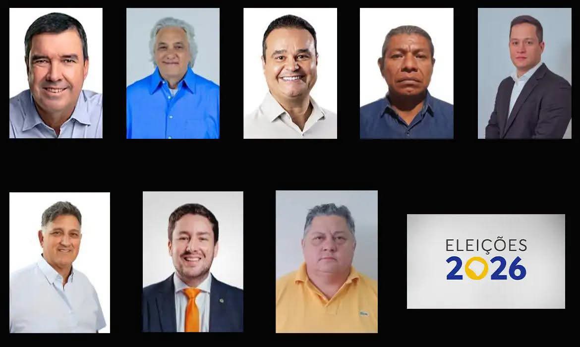 Oito candidatos concorrem ao governo de Mato Grosso do Sul nas eleições de 2026. No estado, 2.024.884 eleitores estão aptos a votar.  