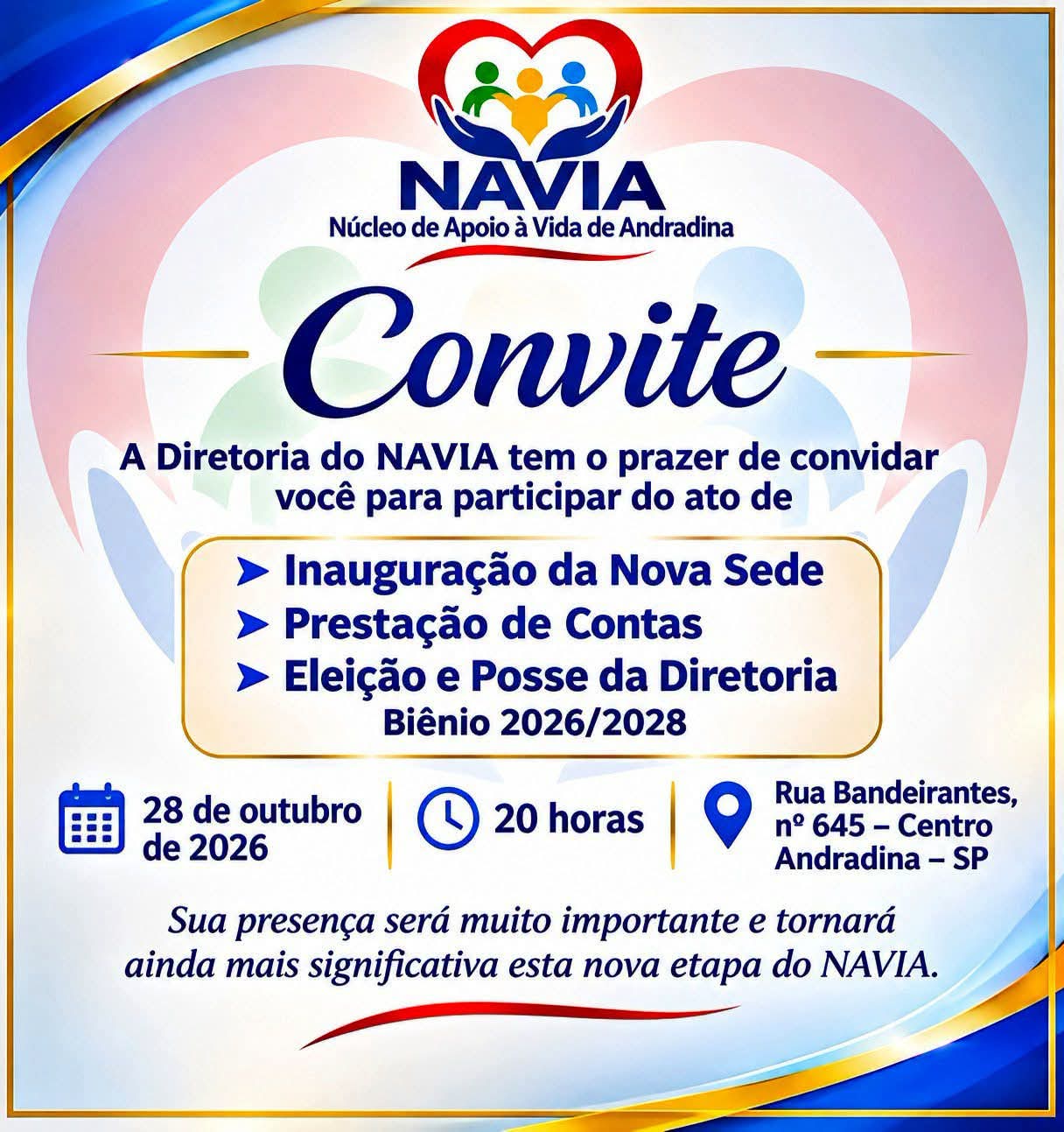 Em Andradina NAVIA realiza eleição e posse da nova Diretoria para o biênio 2026/2028