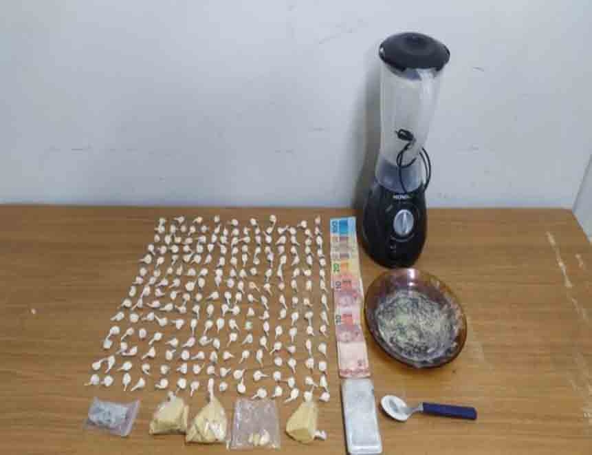 BAEP de Araçatuba prende traficante com 204 porções de cocaína, alvo de combate ao crime bairro Castelo Branco