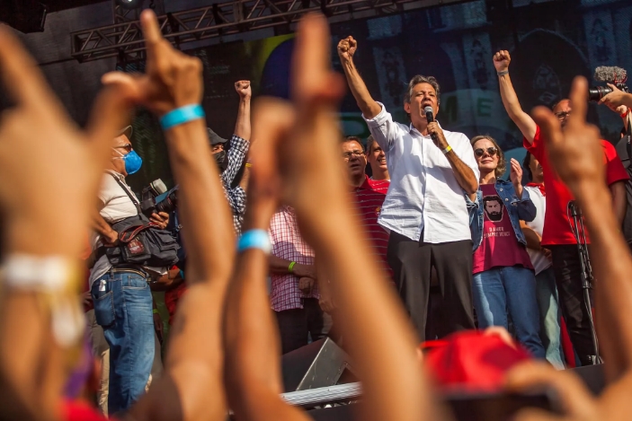 Fernando Haddad lidera pesquisa ao governo de SP com 29,7%; Márcio França tem 18,6% e Tarcísio de Freitas com 15,2%