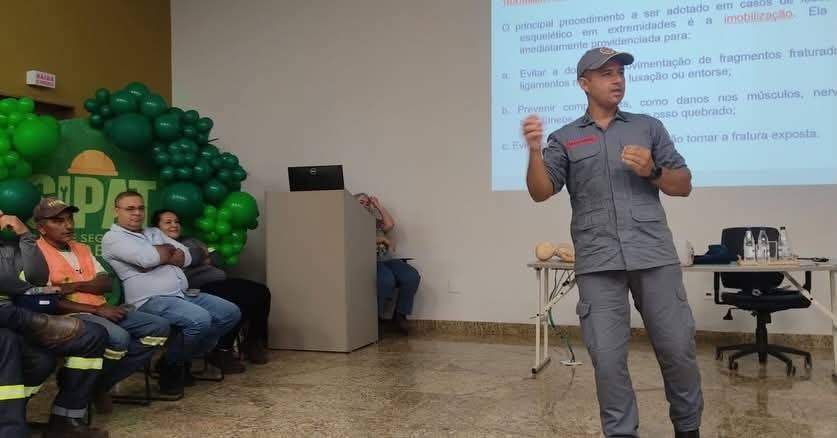 Corpo de Bombeiros ministra palestra para colaboradores da Usina Viralcool Castilho