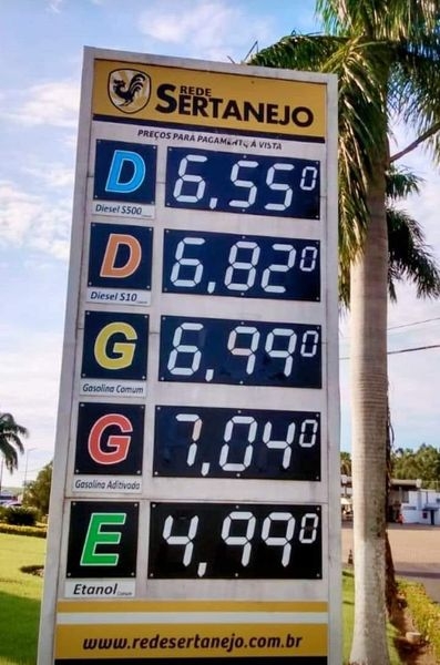 Posto de Combustíveis na rodovia Marechal Rondon em Andradina tem o preço mais em conta na região