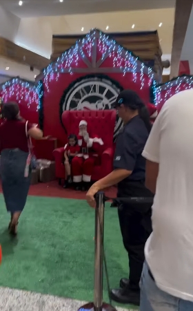 Chegada do Papai Noel no Shopping de Três Lagoas foi um sucesso