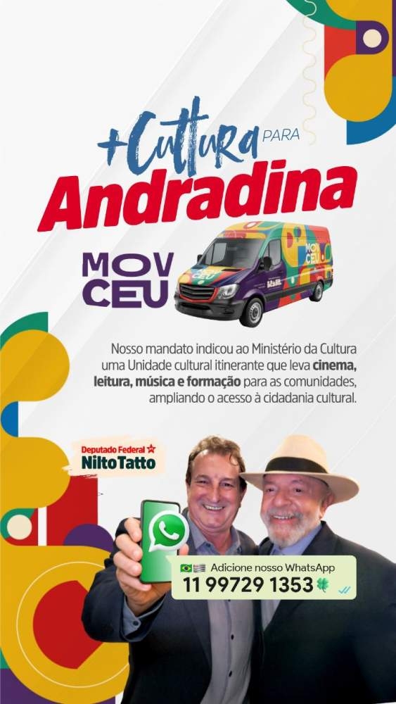 Mais cultura em movimento chega a Andradina por meio do MOV CEU