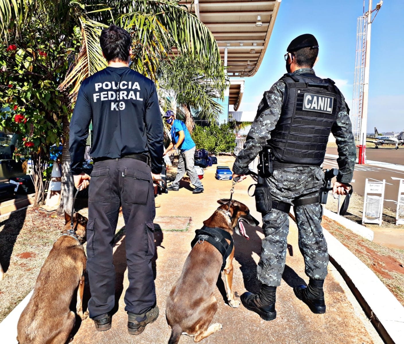 Polícia Militar realiza operação conjunta com a Polícia Federal no Aeroporto de Três Lagoas