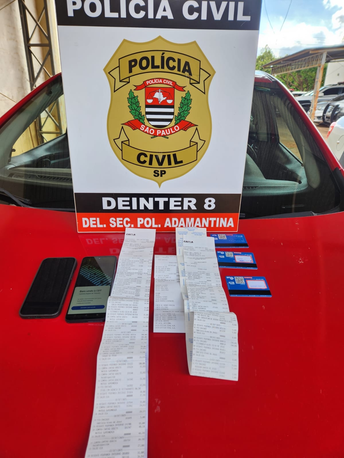 POLÍCIA CIVIL DE ADAMANTINA PRENDE DUPLA POR TENTATIVA DE FRAUDE BANCÁRIA