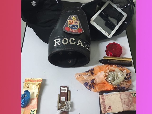 Trio é detido com drogas em área de lazer do bairro Benfica em Andradina