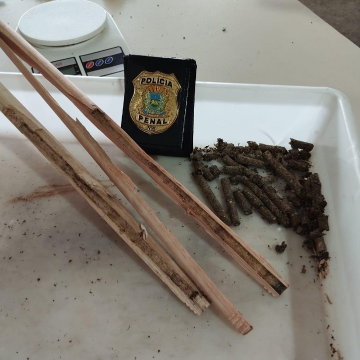 Polícia Penal prende visita com maconha escondida dentro de cabo de vassoura na Penitenciária de Três Lagoas