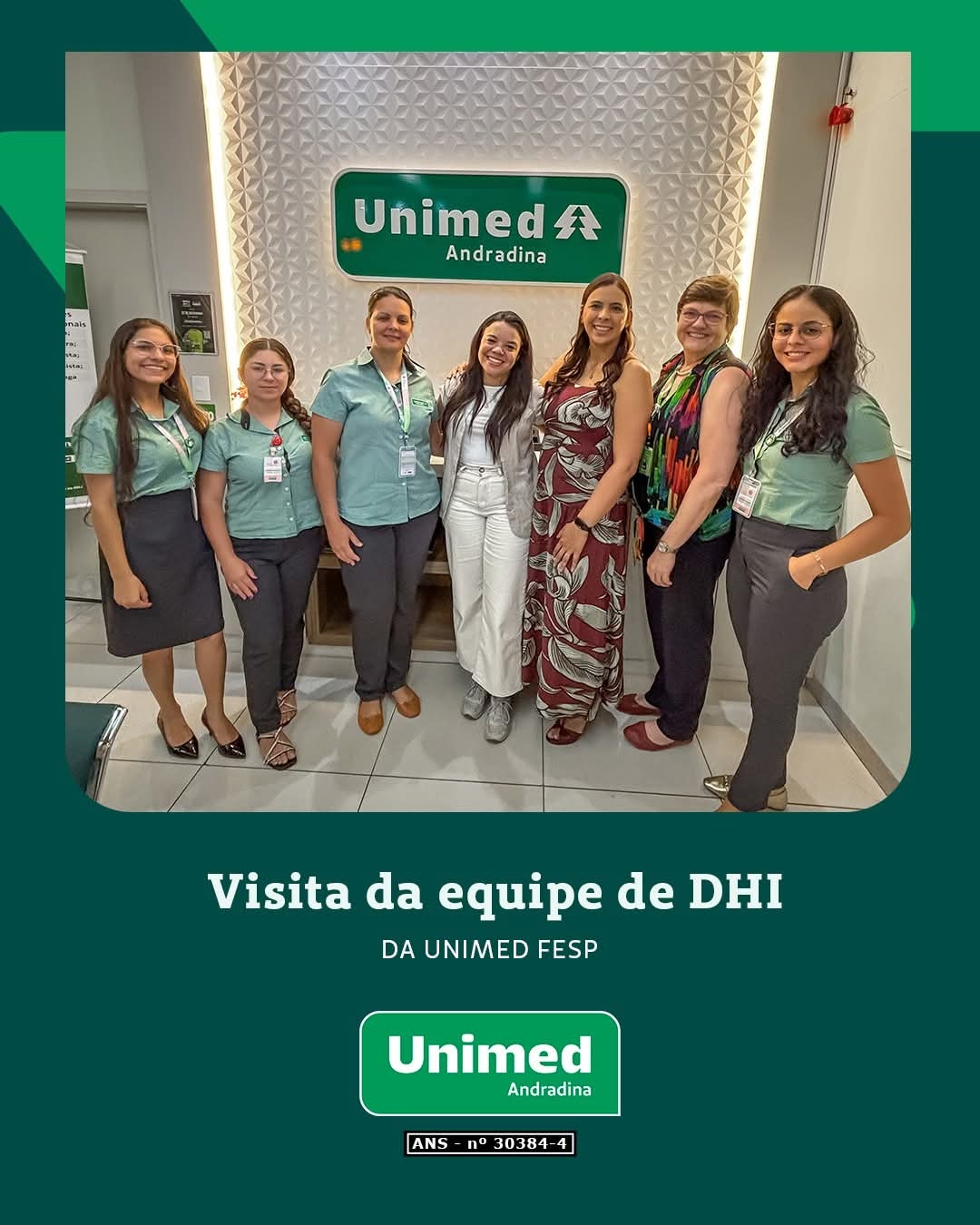 Unimed Andradina recebe visita da equipe DHI da Unimed Fesp