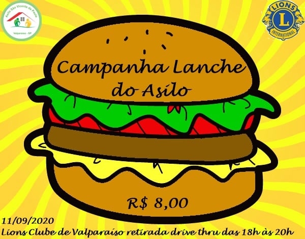 Lions Clube de Valparaíso não para de ajudar e promove CAMPANHA LANCHE DO ASILO