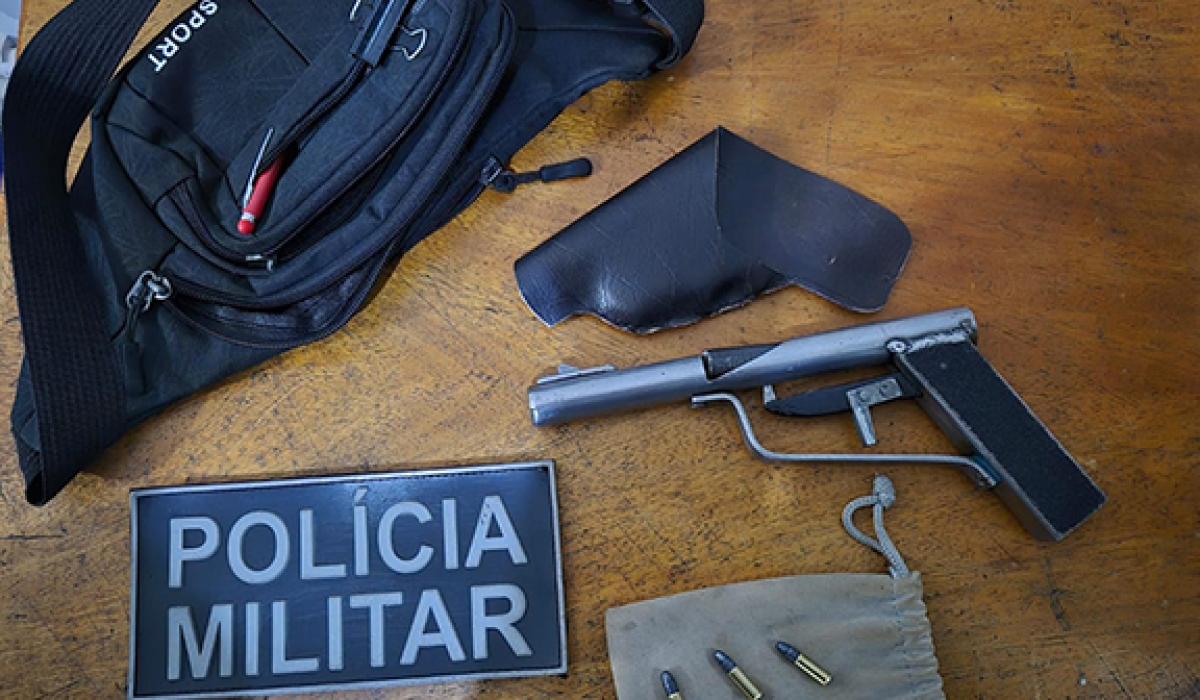 Homem de 21 Anos é preso por porte ilegal de arma de fogo pela Polícia Militar de Três Lagoas
