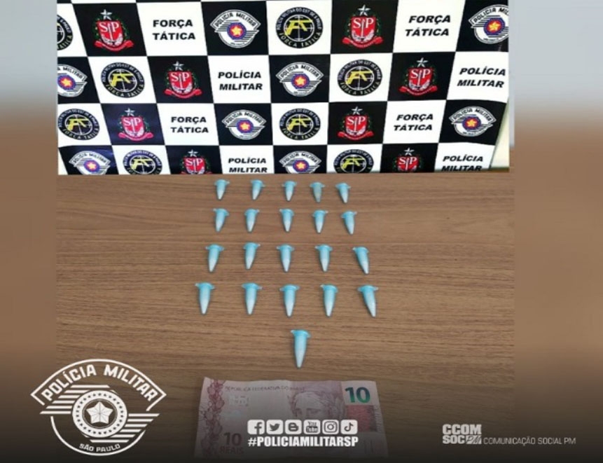 Força Tática de Araçatuba prende um por tráfico de drogas no bairro Verde Parque