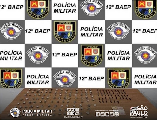 BAEP DE ARAÇATUBA DURANTE PATRULHAMENTO PRENDE TRAFICANTE, ALVO DE COMBATE AO CRIME BAIRRO ATLÂNTICO