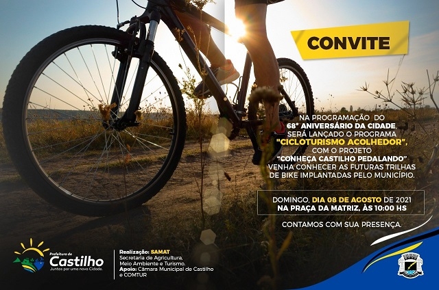 Prefeito de Castilho lança neste domingo o programa Cicloturismo Acolhedor