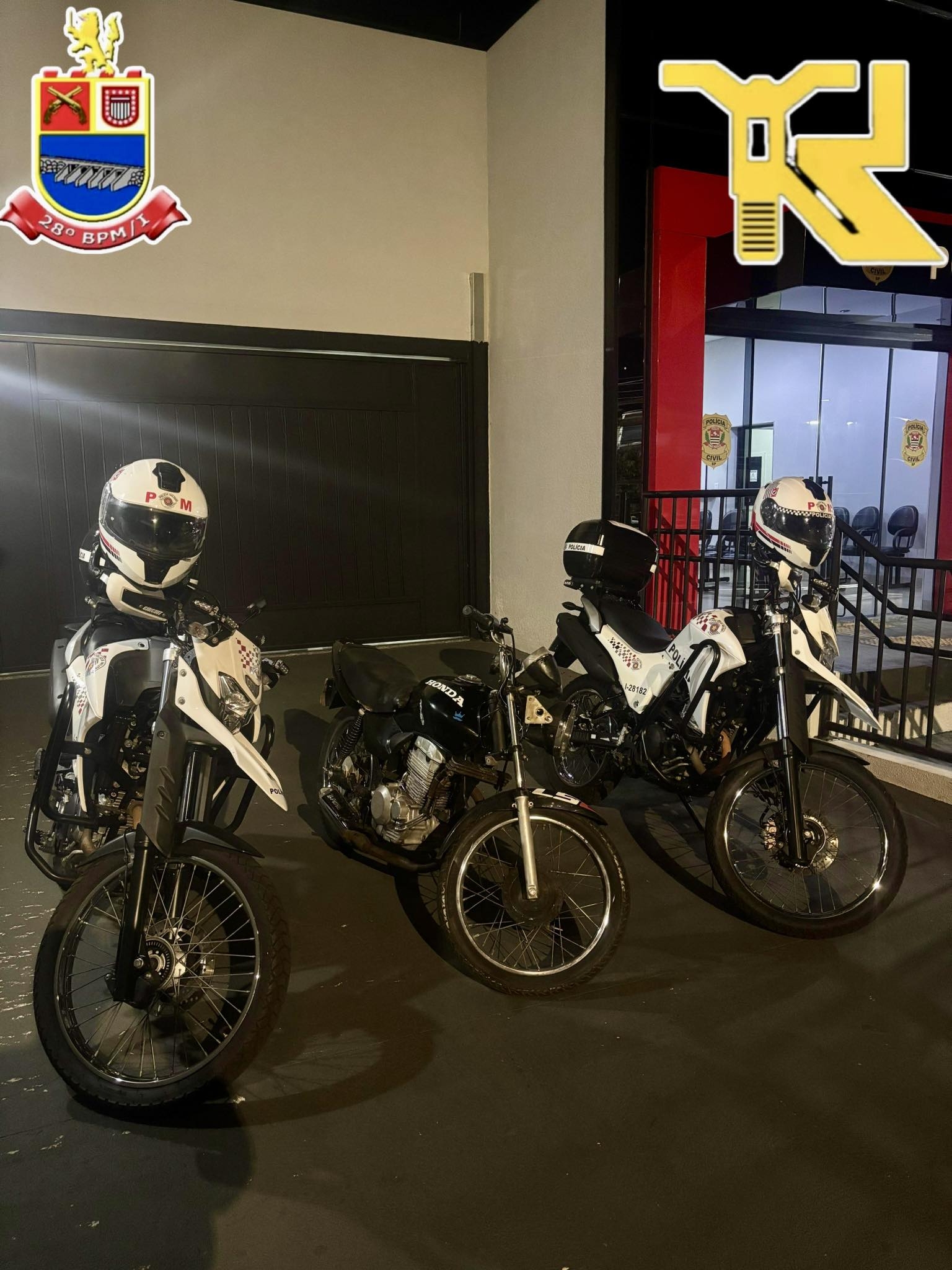 ROCAM apreende motocicleta adulterada e conduz homem à delegacia em Andradina