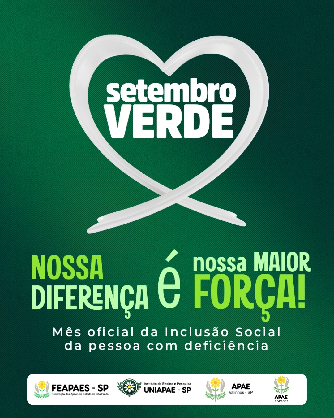 APAE DE ANDRADINA PROMOVE A CAMPANHA SETEMBRO VERDE