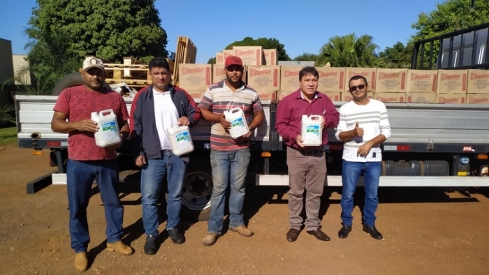 Prefeitura de Selvíria recebe 3 mil máscaras e 900 galões de álcool líquido 70% para ajuda no combate ao COVID-19