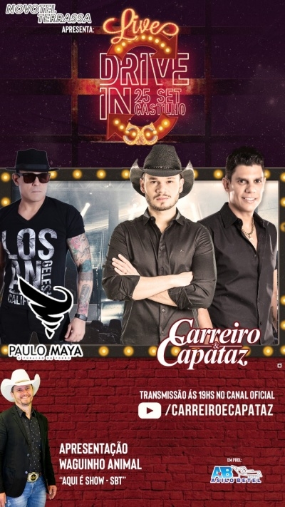 NOVOTEL TERRASSA TRÁS PARA CASTILHO A PRIMEIRA LIVE DRIVE DA HISTÓRIA