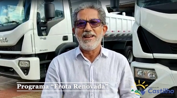 Prefeito de Castilho recebe mais 4 novos veículos para a frota municipal