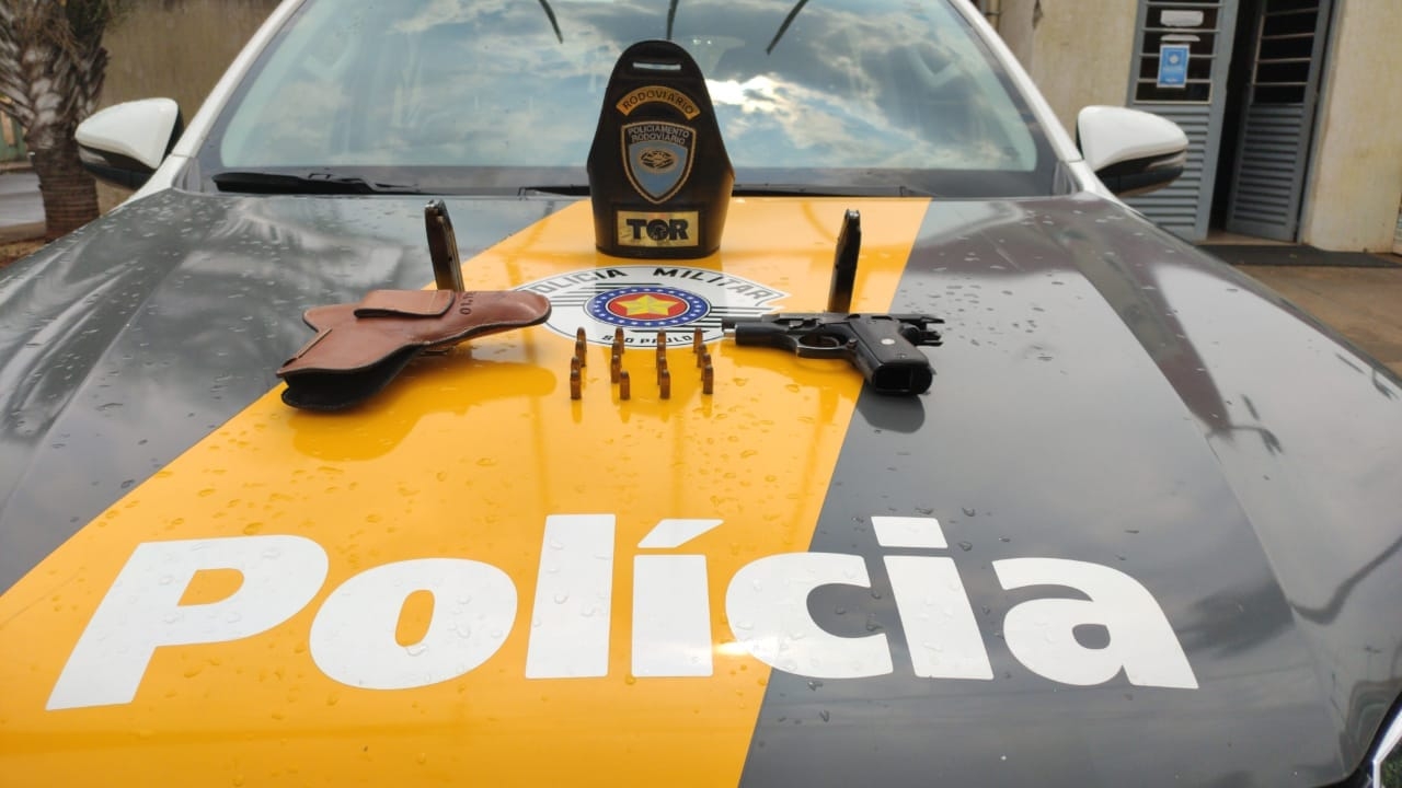 TOR prende motorista com arma no carro na Marechal Rondon em Castilho