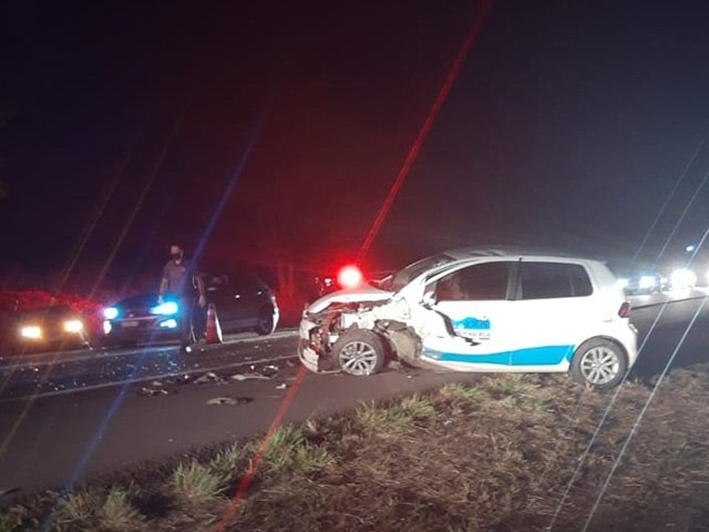 Ambulância de Nova Independência sofre acidente com pacientes e motorista é socorrido ao hospital