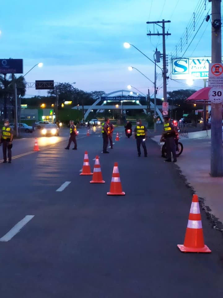 POLÍCIA MILITAR DE ANDRADINA PROMOVE A SEGURANÇA EM COMEMORAÇÃO DA FINAL DA COPA LIBERTADORES