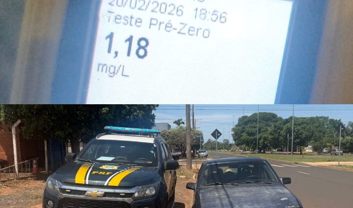 Polícia Rodoviária de Três Lagoas prende idoso após dirigir bêbado, invadir contramão e quase provocar tragédia na BR-262