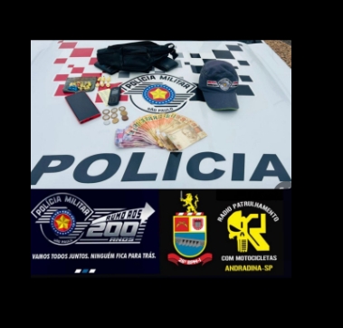Polícia Militar de Andradina prendeu mototaxista por tráfico de drogas no bairro Antena