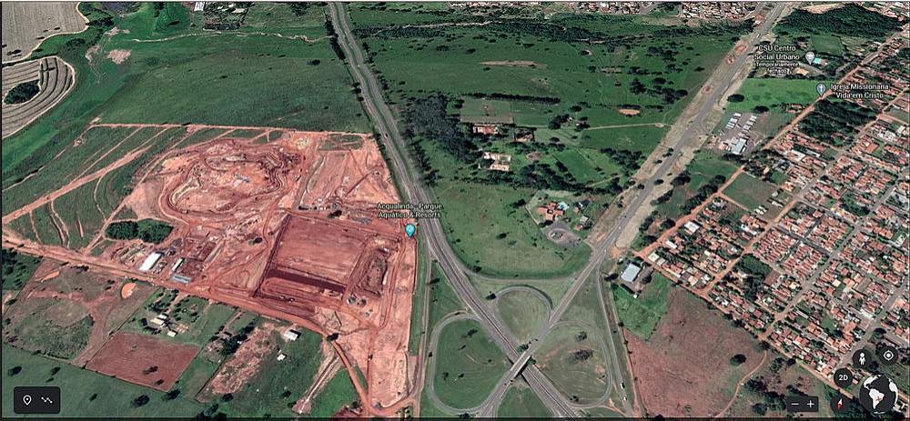 Parque Temático Acqualinda de Andradina já pode ser visto do espaço
