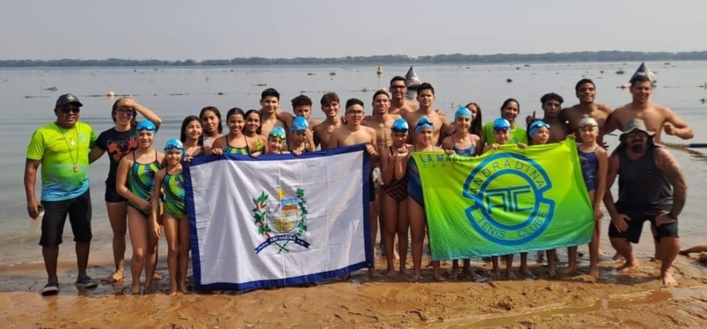 Natação Andradinense se sagra Tri – Campeã da 57ª Travessia do Rio Paraná a nado em Panorama