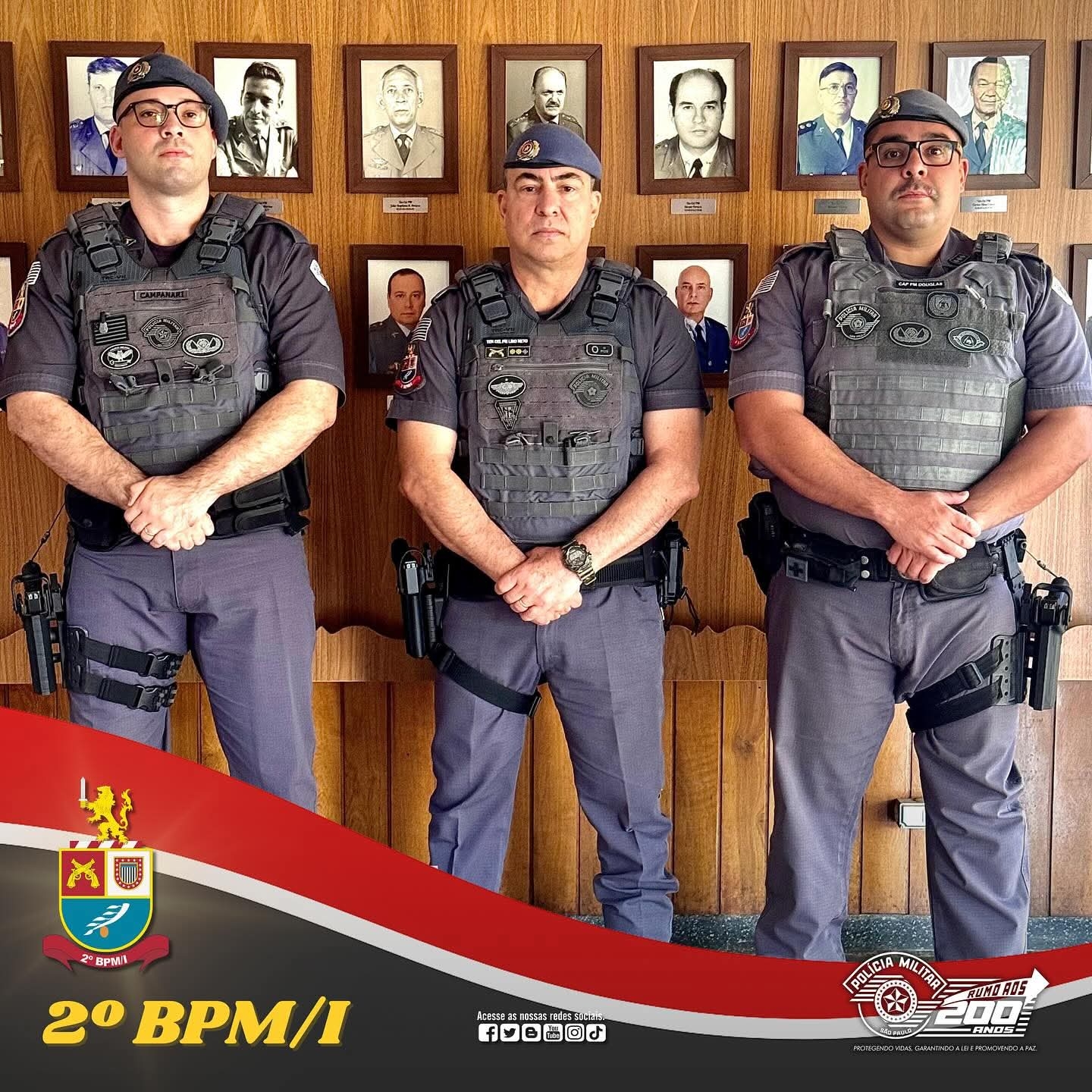 2° Batalhão de Araçatuba recebeu novos Capitães PM Campanari e PM Douglas