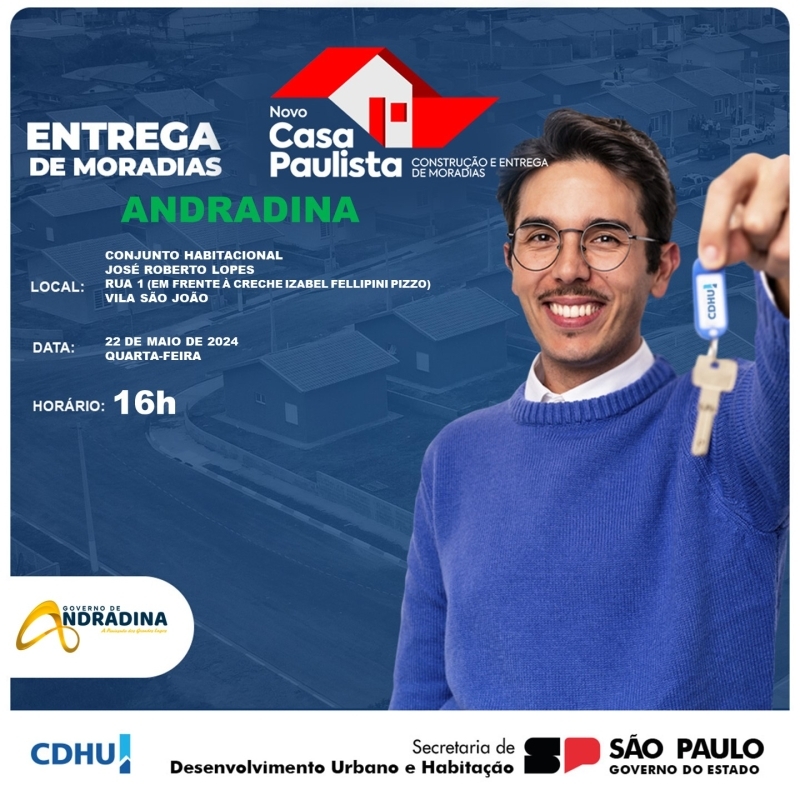 Governo de Andradina entrega 16 novas casas no São João