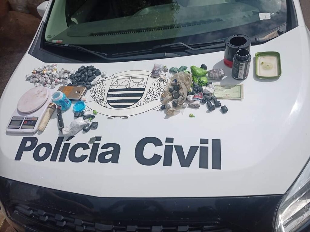 Polícia Civil de Bilac prende suspeito de ser integrante do PCC por tráfico de drogas